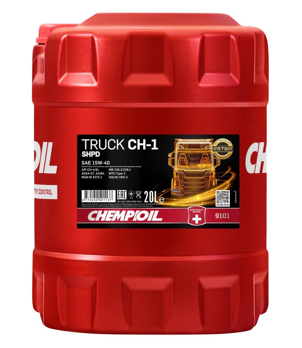 Motoröl (20L) 15W40 ;API CF-4; CG-4; CH-4; SL; ACEA A3; B4; E3; E7; MAN 3275; MB 228.3; MB 229.1; VOLVO VDS-2