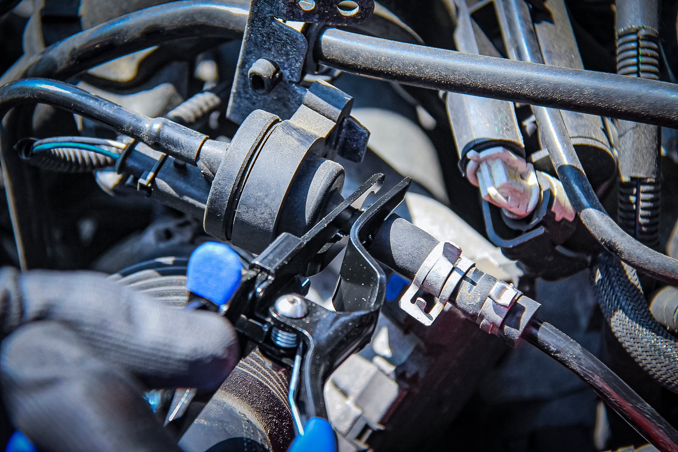 BGS Schlauch-Abstreifzange | arretierbar | 202 mm