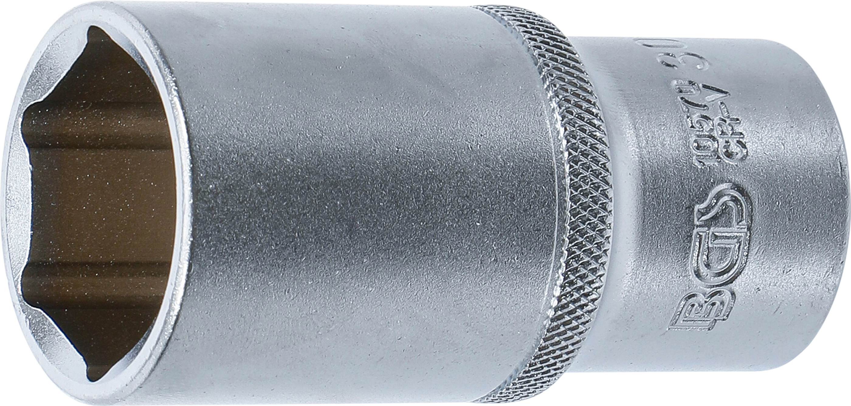 BGS Steckschlüssel-Einsatz Sechskant, tief | Antrieb Innenvierkant 12,5 mm (1/2") | SW 30 mm