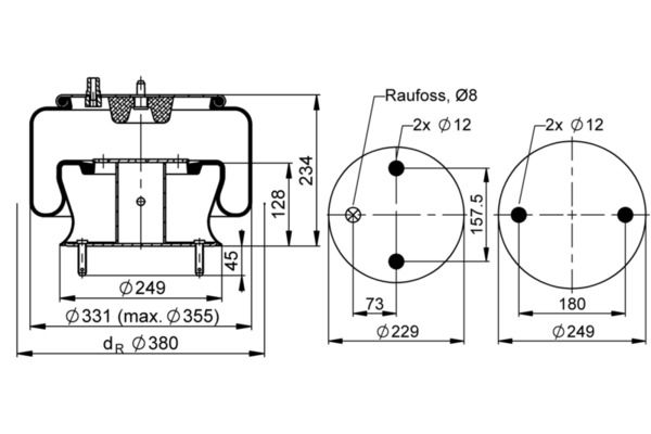 Federbalg, Luftfederung