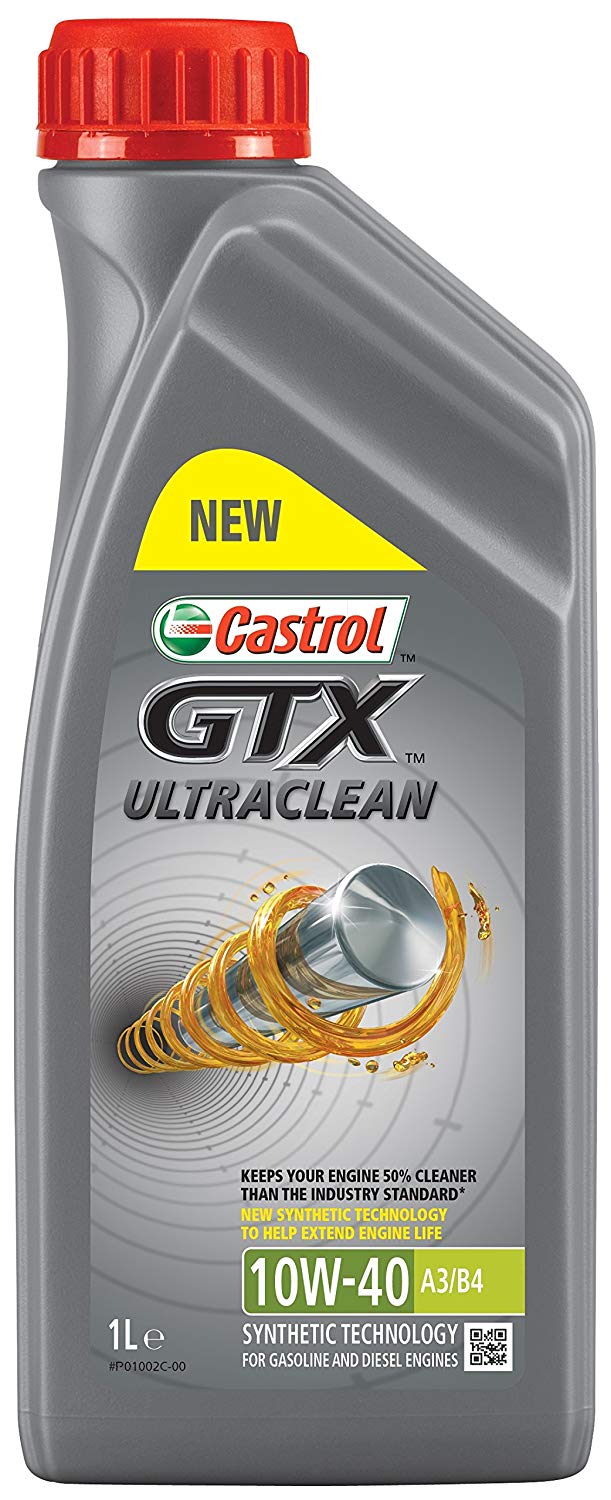 10W-40 Castrol GTX Ultraclean A3/B4 Motoröl 1 Liter