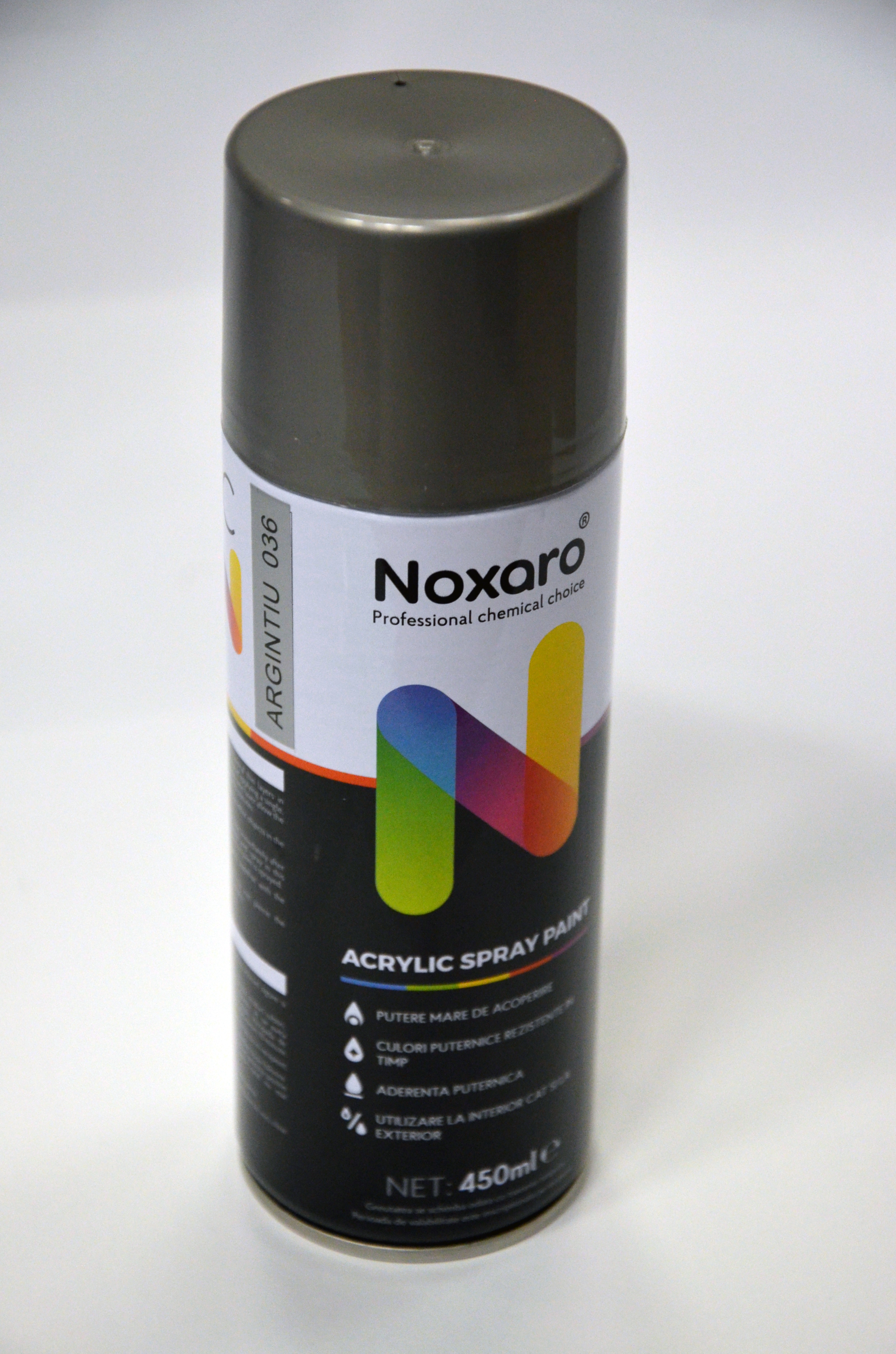 Noxaro Acryl Lackspray RAL 036 Silber 450 ml