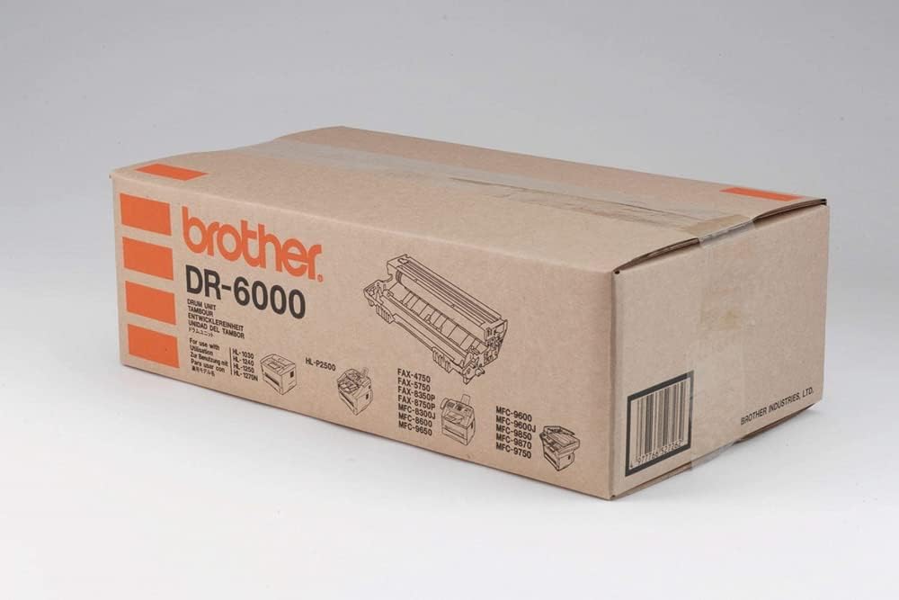 Brother DR6000 Trommeleinheit für Multifunktionsgeräte Intellifax Faxgeräte und HL Serien Laserdrucker, Schwarz