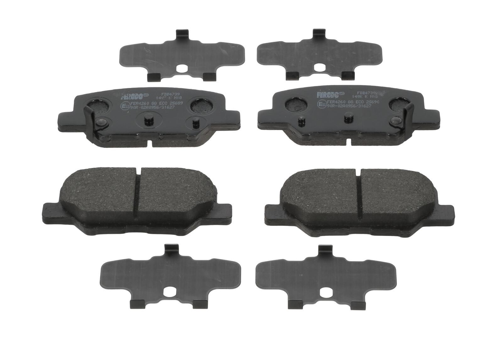 Bremsbelagsatz, Scheibenbremse