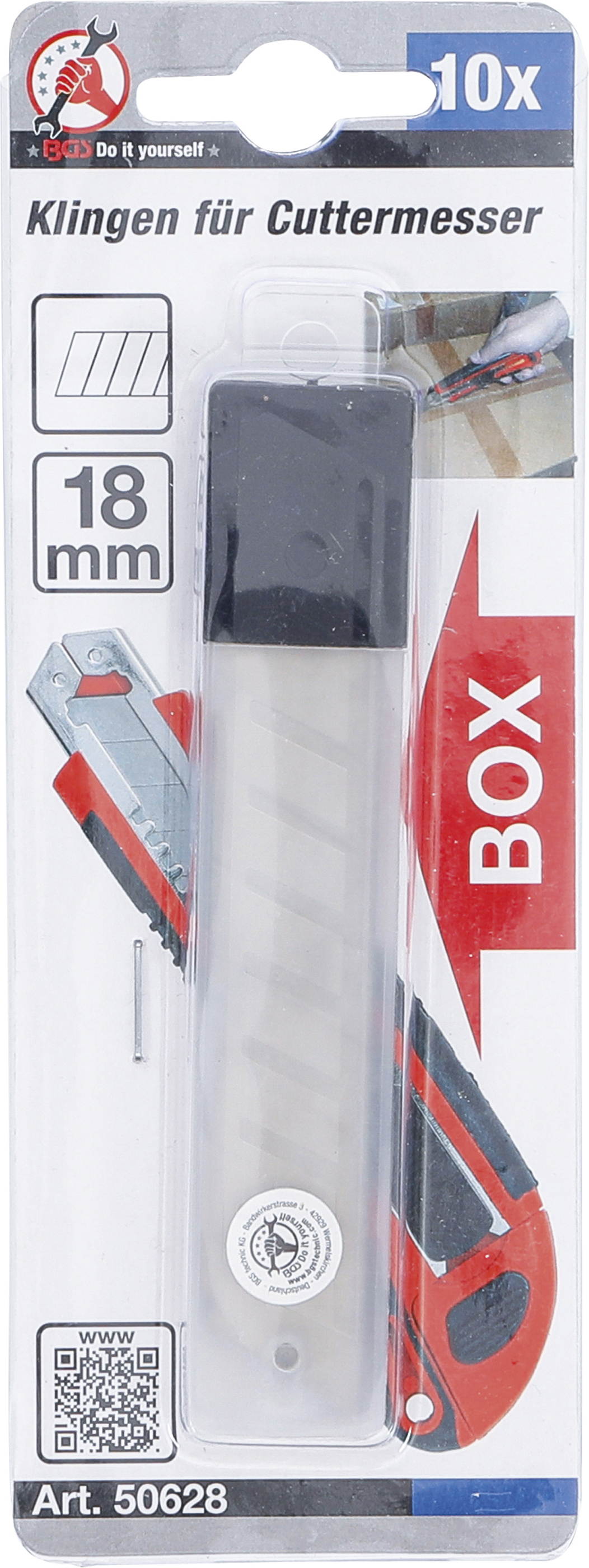 BGS Ersatzklingen-Satz | 18 mm | 10-tlg.