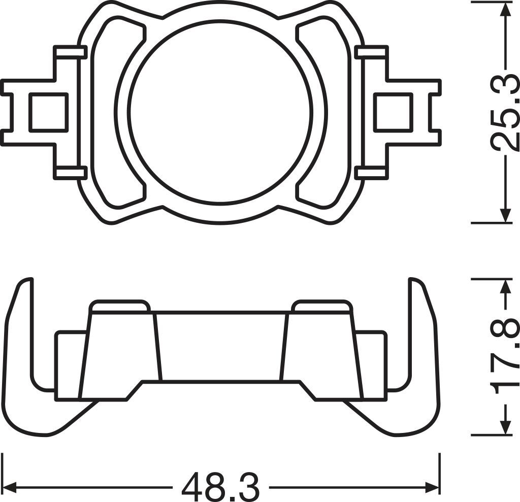 Lampenfassung, Hauptscheinwerfer