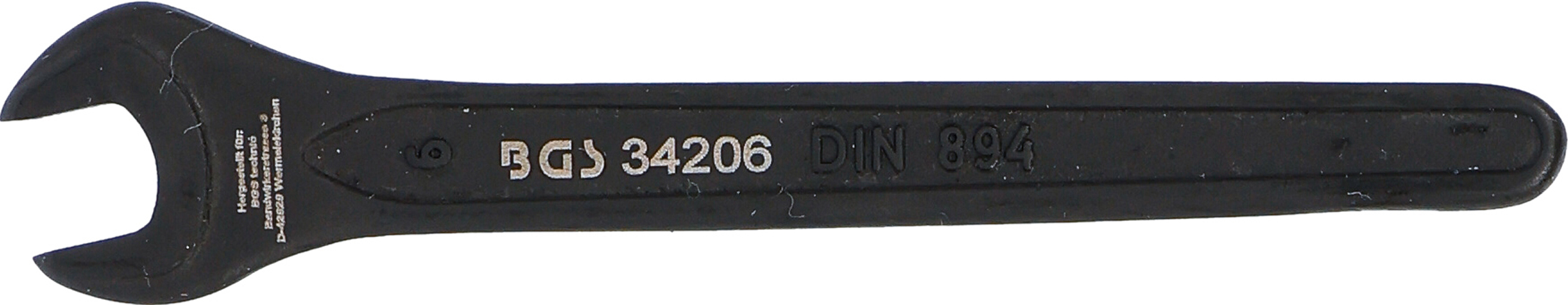 BGS Einmaulschlüssel | DIN 894 | SW 6 mm