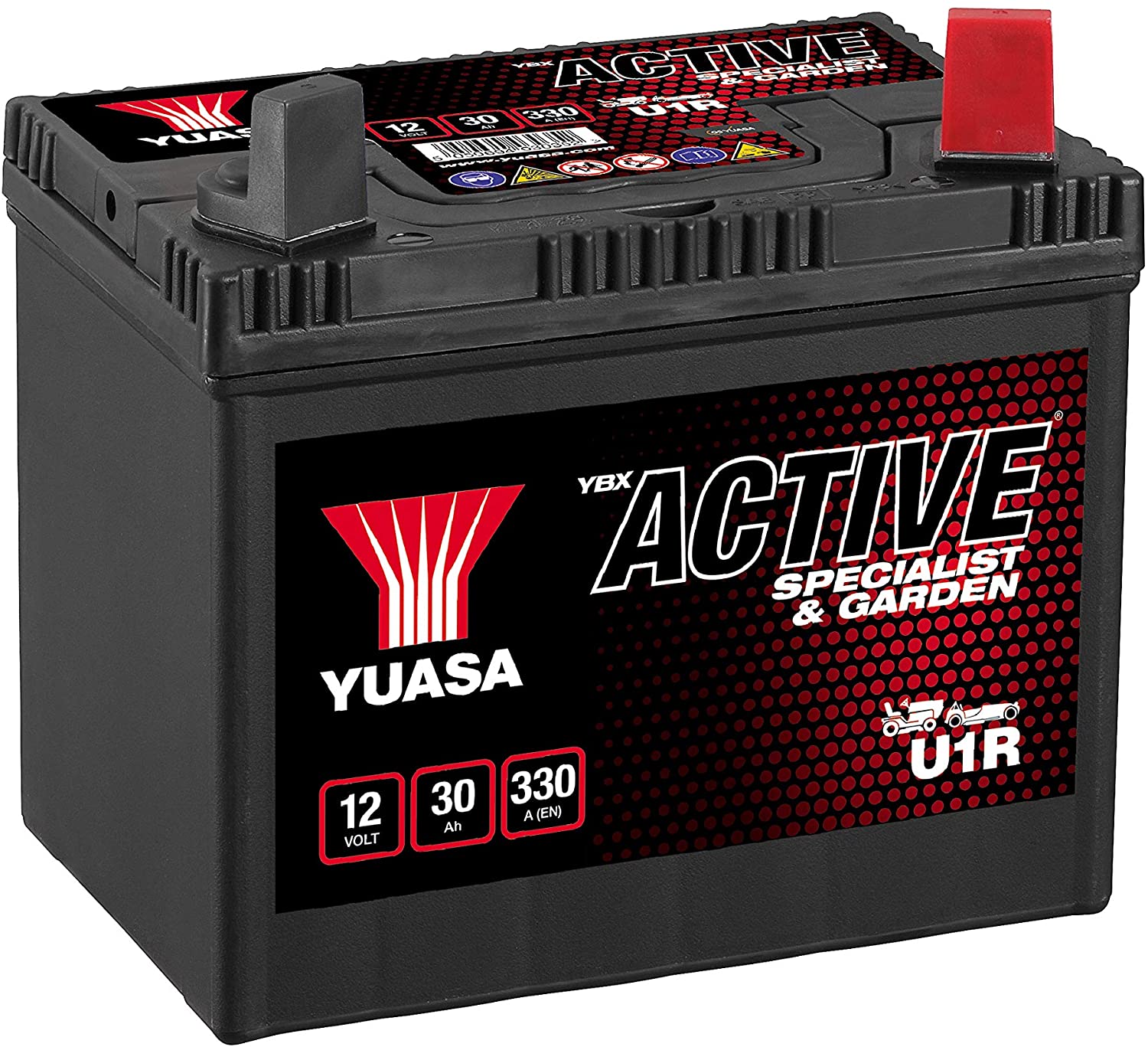 YUASA U1R Starterbatterie AGM 12V 30Ah 330A Rasenmähertraktor Garten