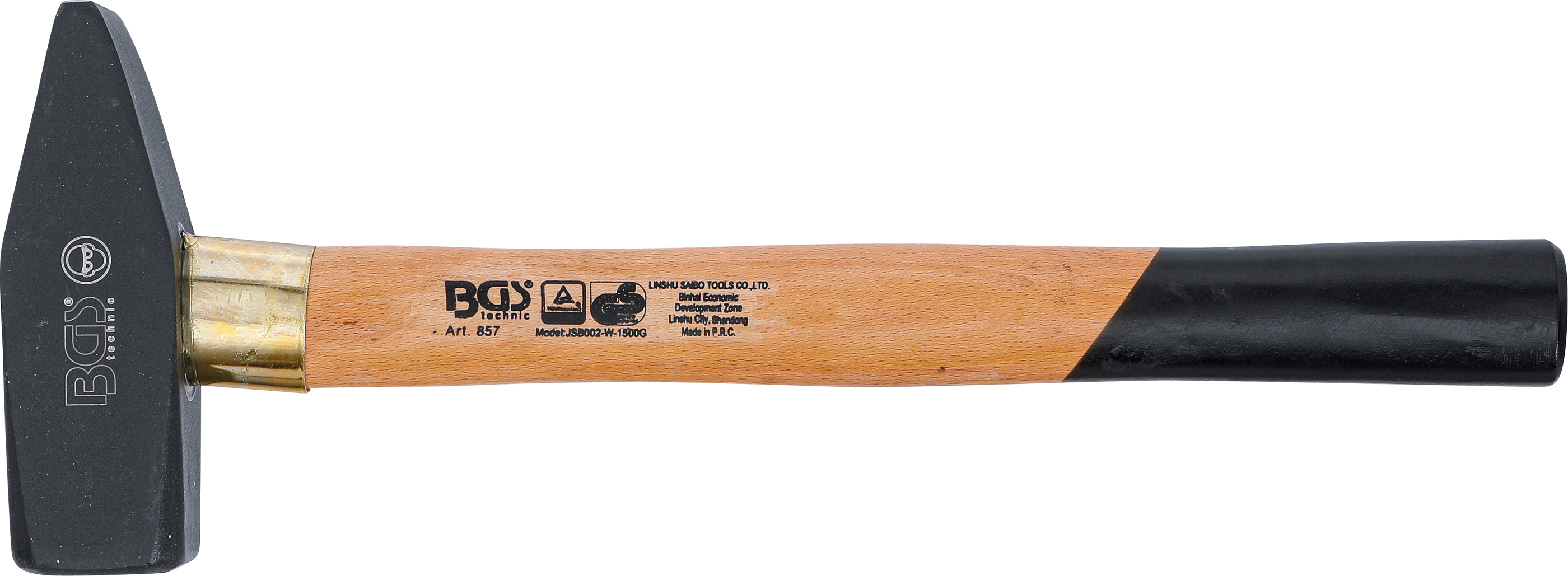 BGS Schlosserhammer | Holz-Stiel | DIN 1041 | 1500 g