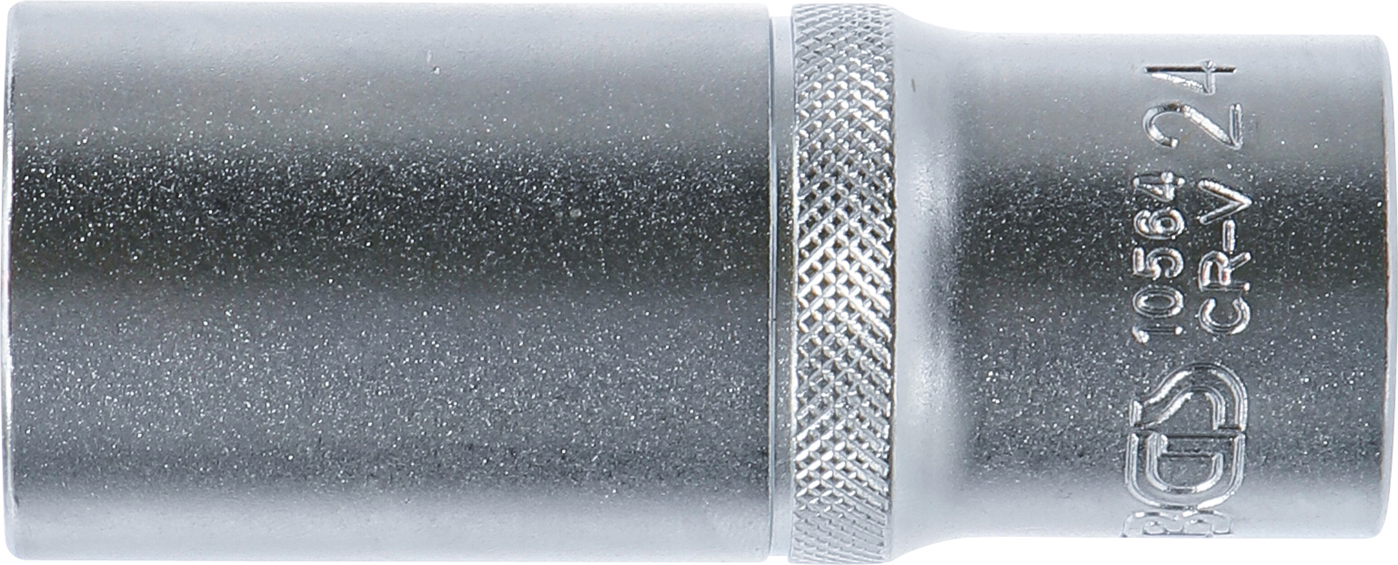 BGS Steckschlüssel-Einsatz Sechskant, tief | Antrieb Innenvierkant 12,5 mm (1/2") | SW 24 mm