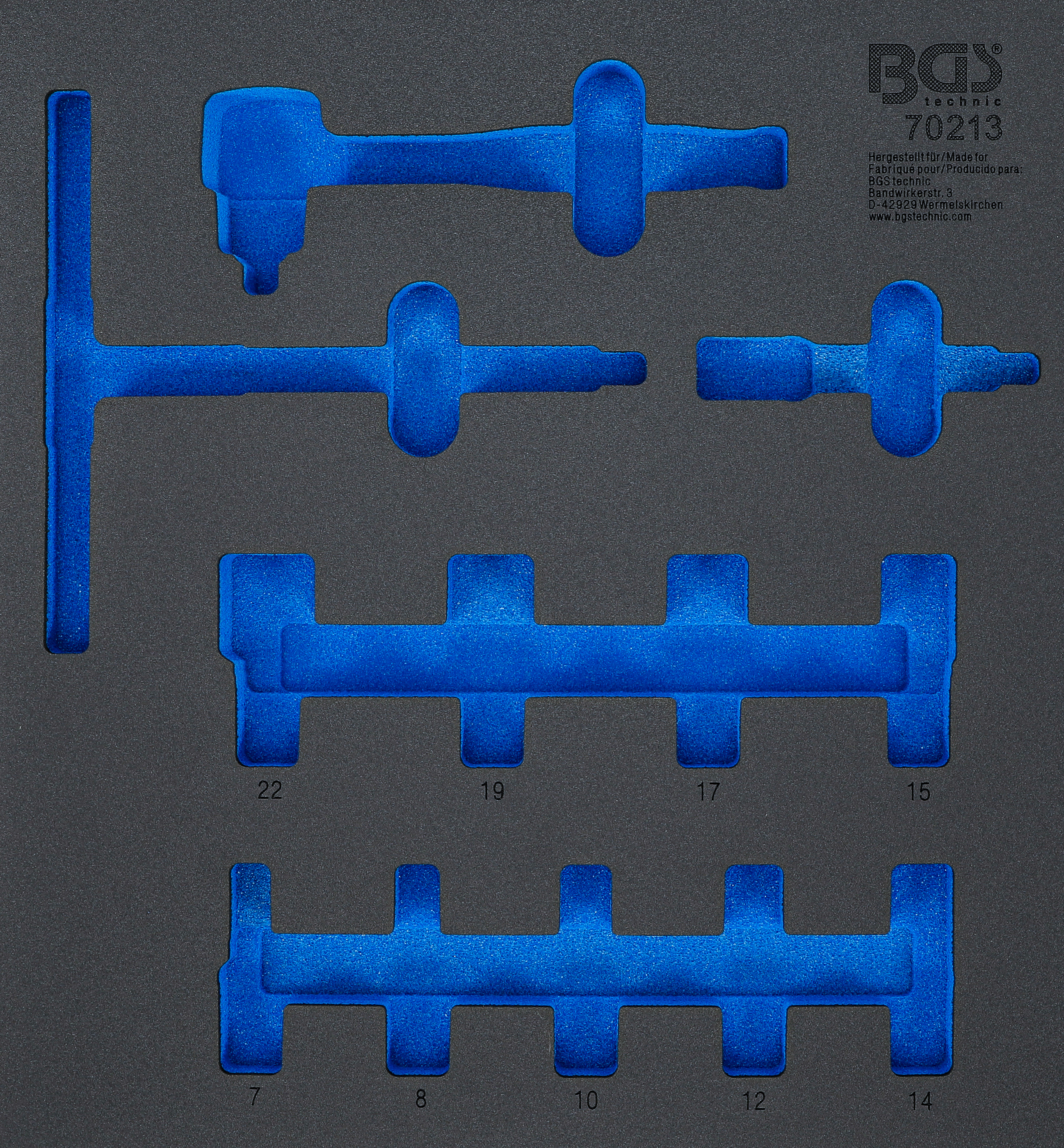 BGS Werkstattwageneinlage 2/3 | leer | für Art. 70213