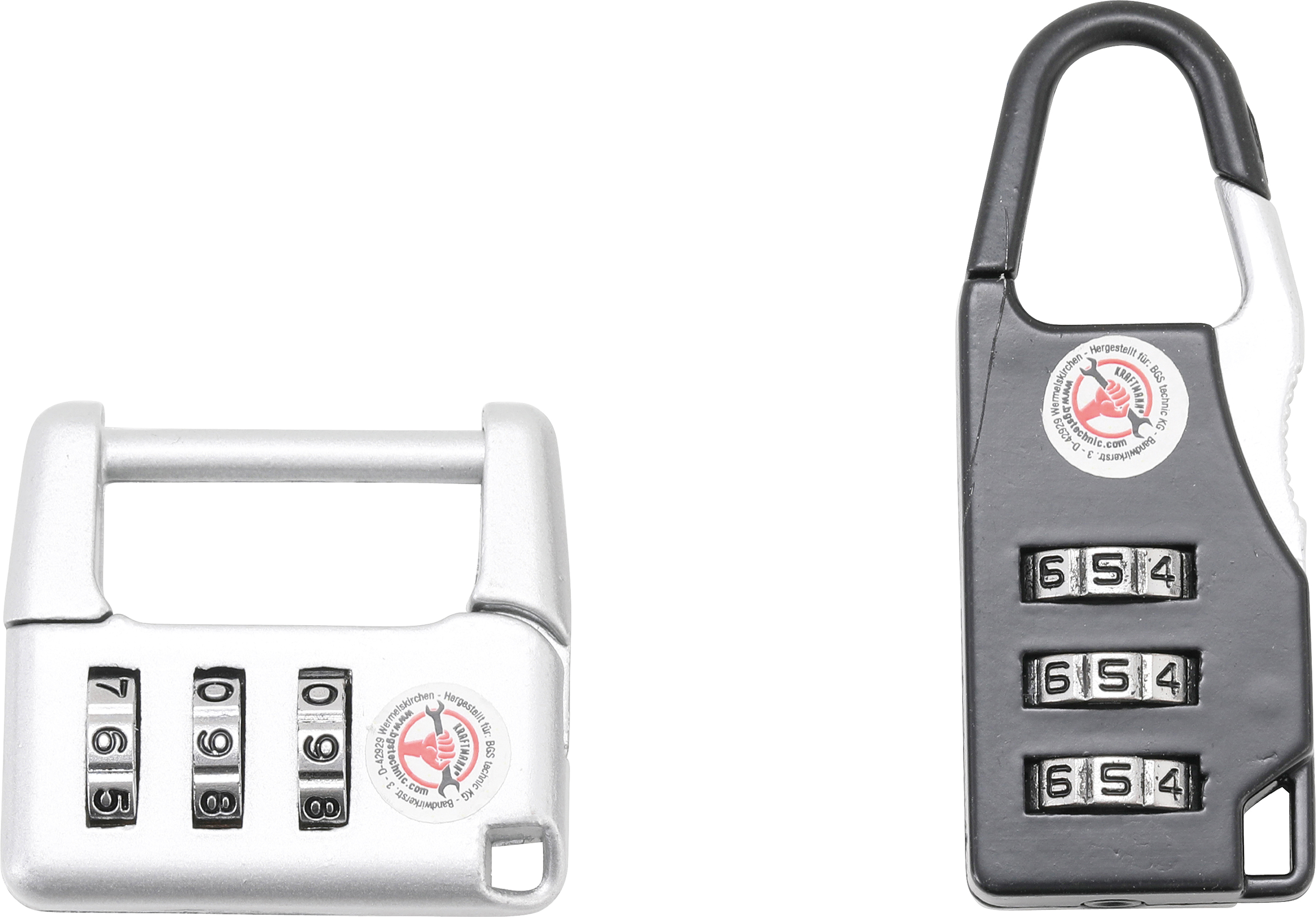 BGS Zahlen-Gepäckschloss-Satz | 2-tlg.