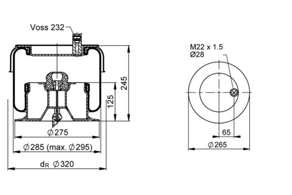 Federbalg, Luftfederung