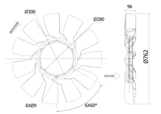 Lüfterrad, Motorkühlung
