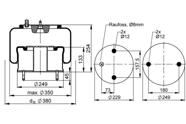 Federbalg, Luftfederung