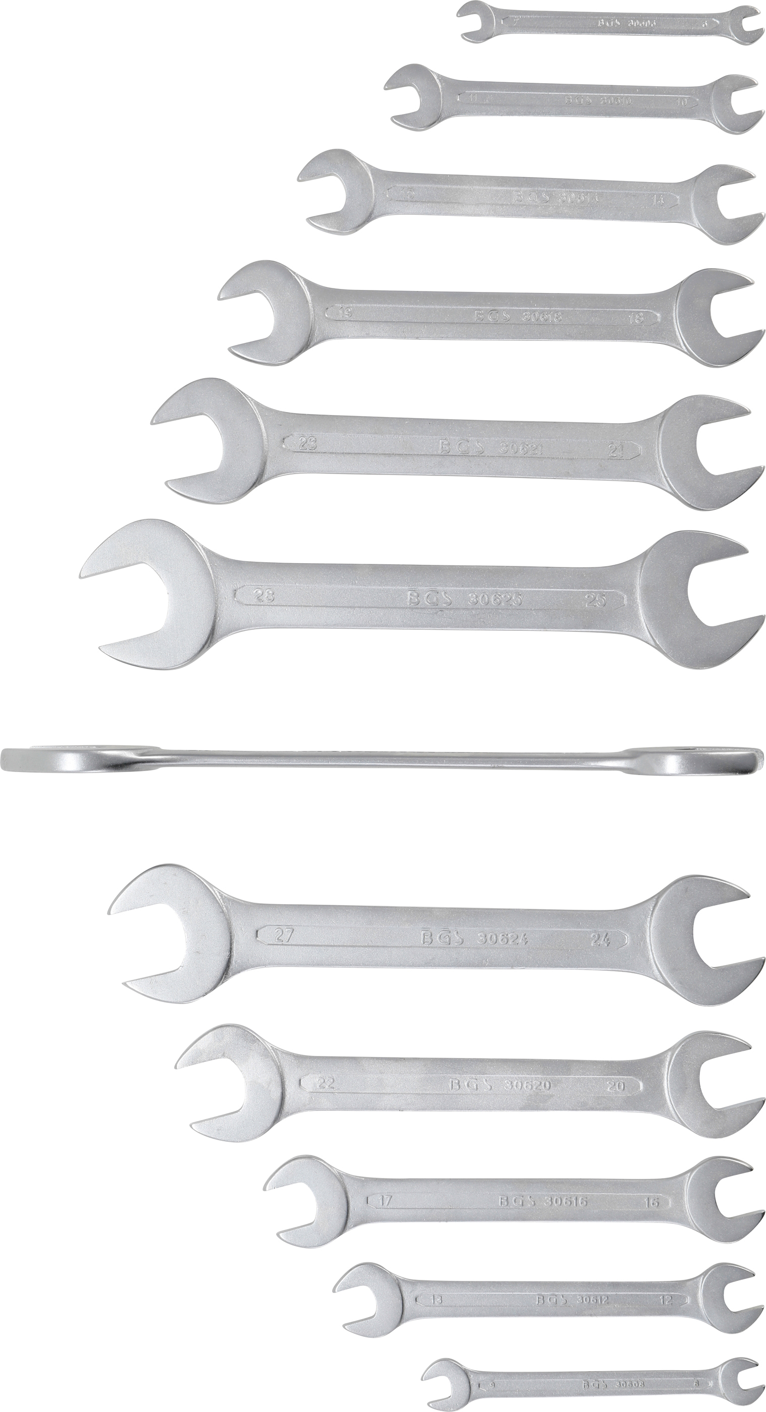 BGS Doppel-Maulschlüssel-Satz | SW 6 - 32 mm | 12-tlg.