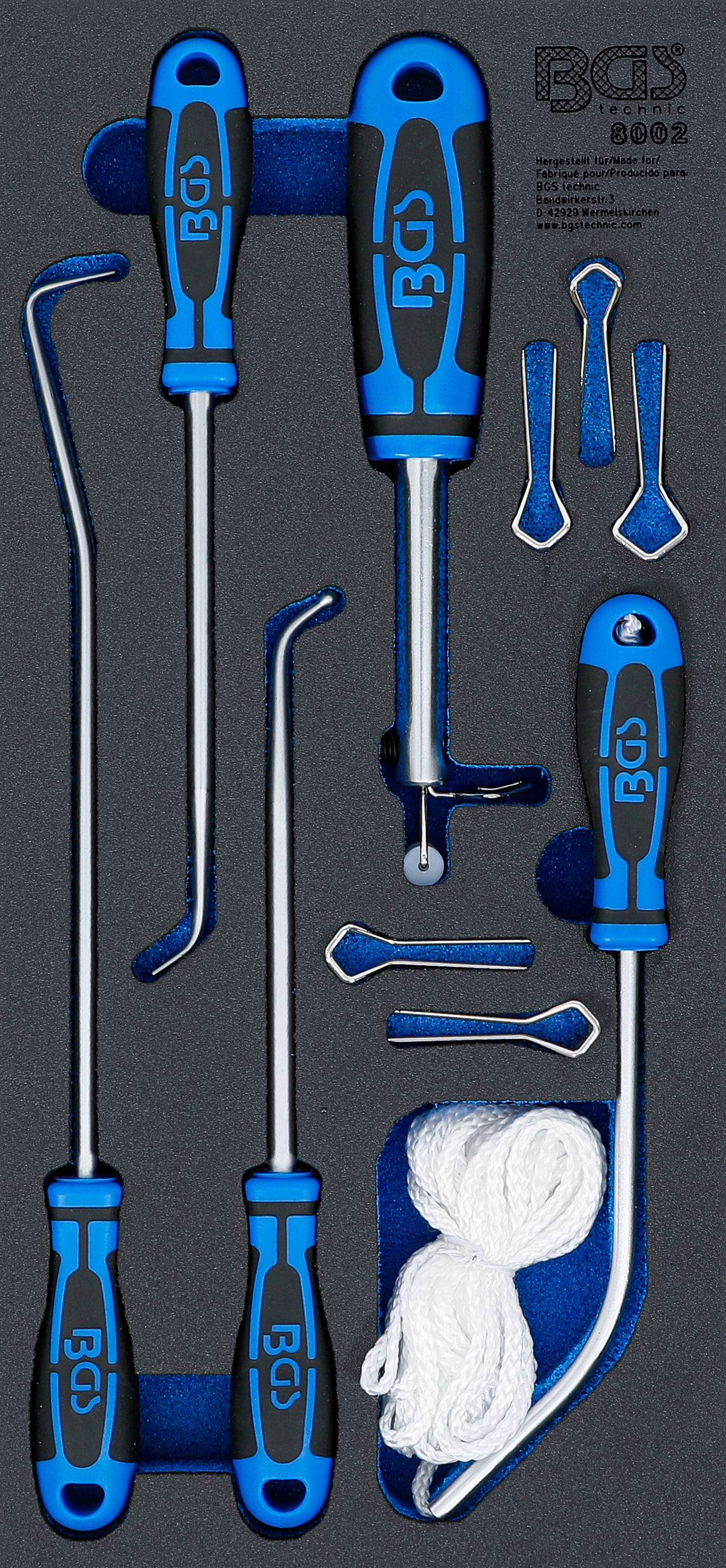 BGS Werkstattwageneinlage 1/3: Windschutzscheiben-Werkzeug-Satz | 5-tlg.