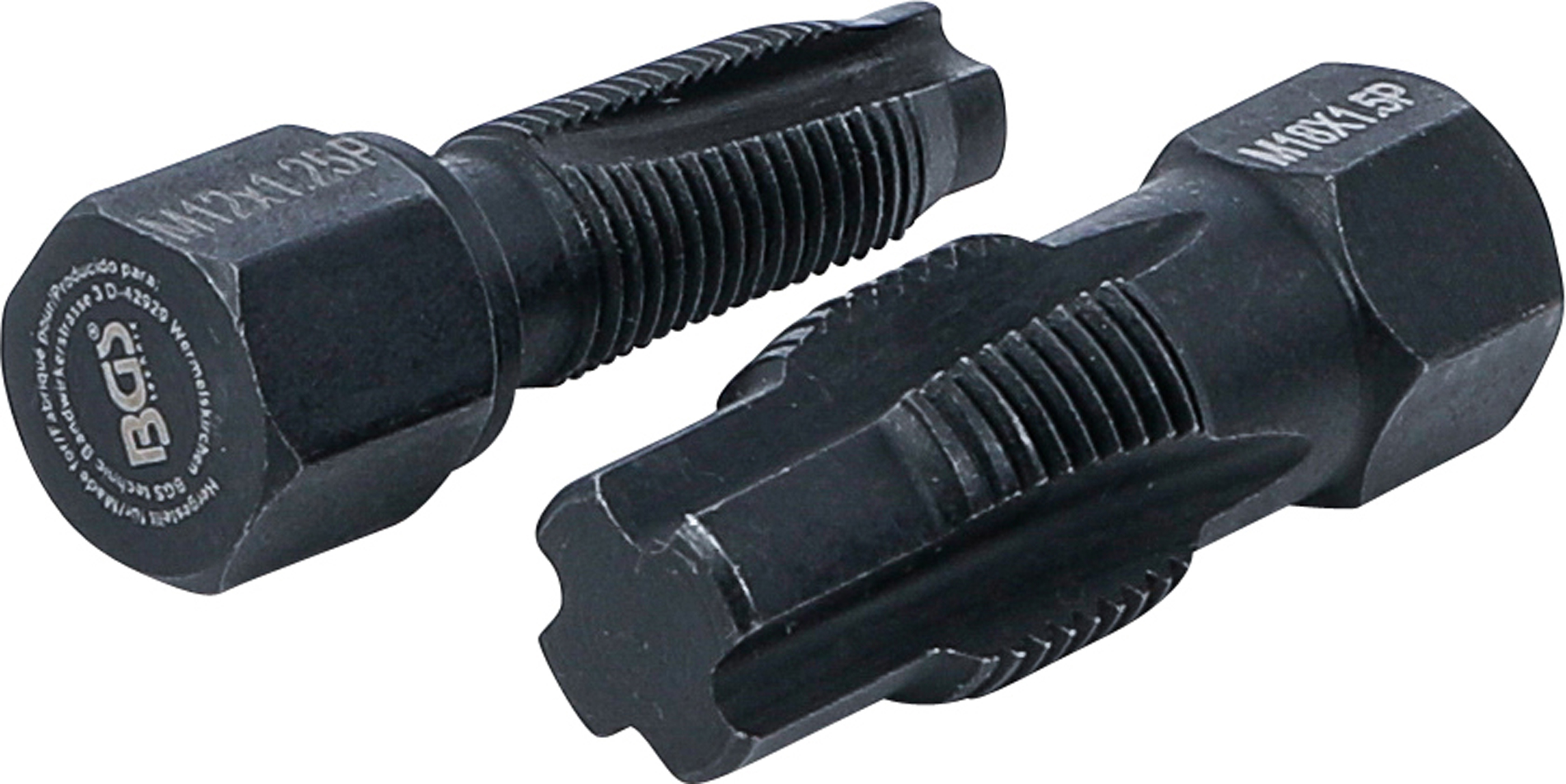 BGS Reparaturwerkzeug für Lambdasondengewinde | M18 x 1,5 mm | M12 x 1,25 mm | 2-tlg.