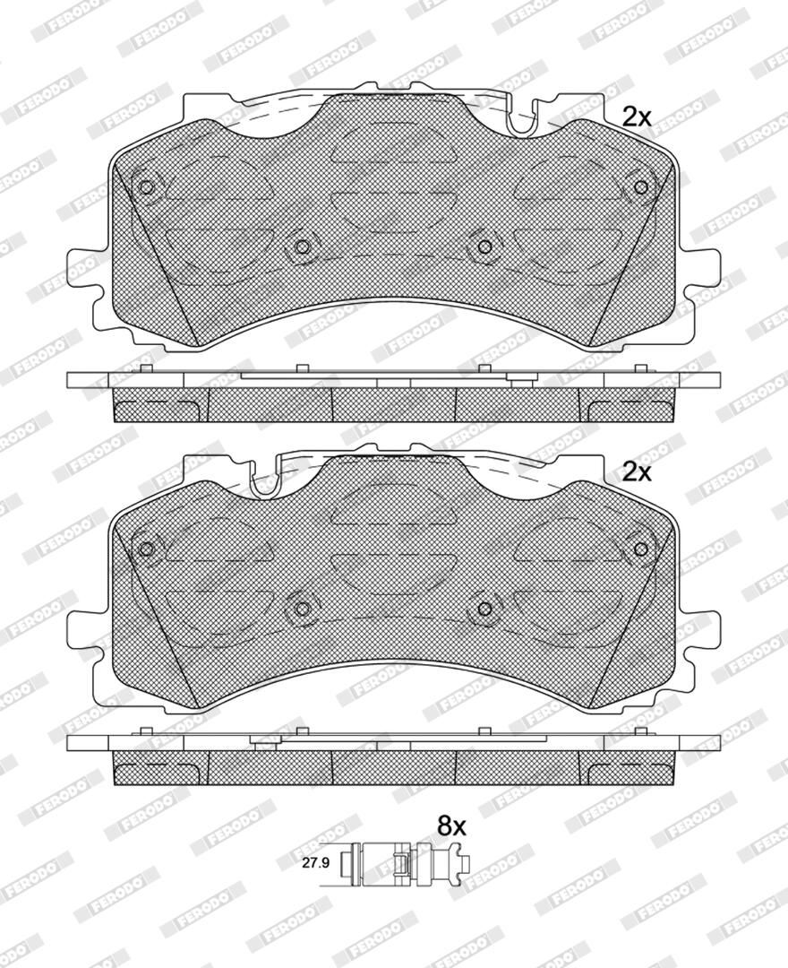 Bremsbelagsatz, Scheibenbremse