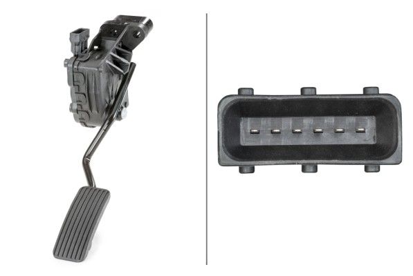 Sensor, Fahrpedalstellung 6PV010 946-051 “HELLA 6 -polig”