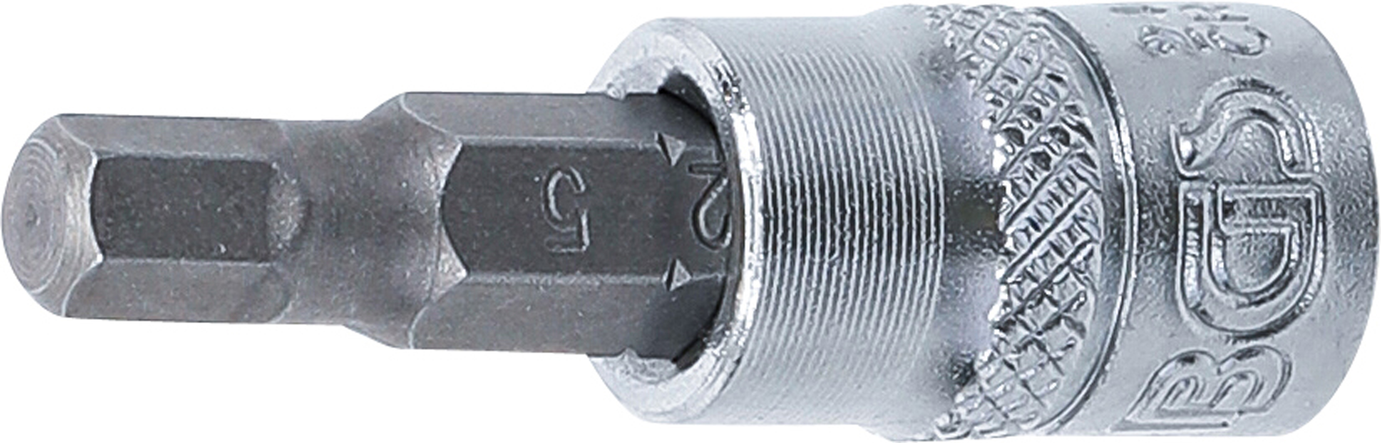BGS Bit-Einsatz | Antrieb Innenvierkant 6,3 mm (1/4") | Innensechskant 5 mm