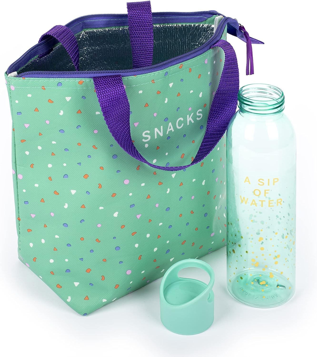 Tri-coastal Design - Mittagessen, bestehend aus Einer Mittagsbeutel-End- und Plastikflasche mit Haken (Hüttenprüfung)