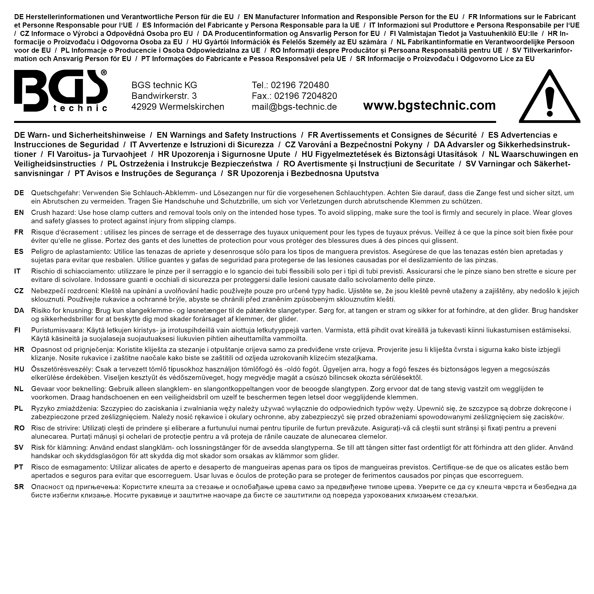 BGS Schlauchklemme | Ø 10 mm