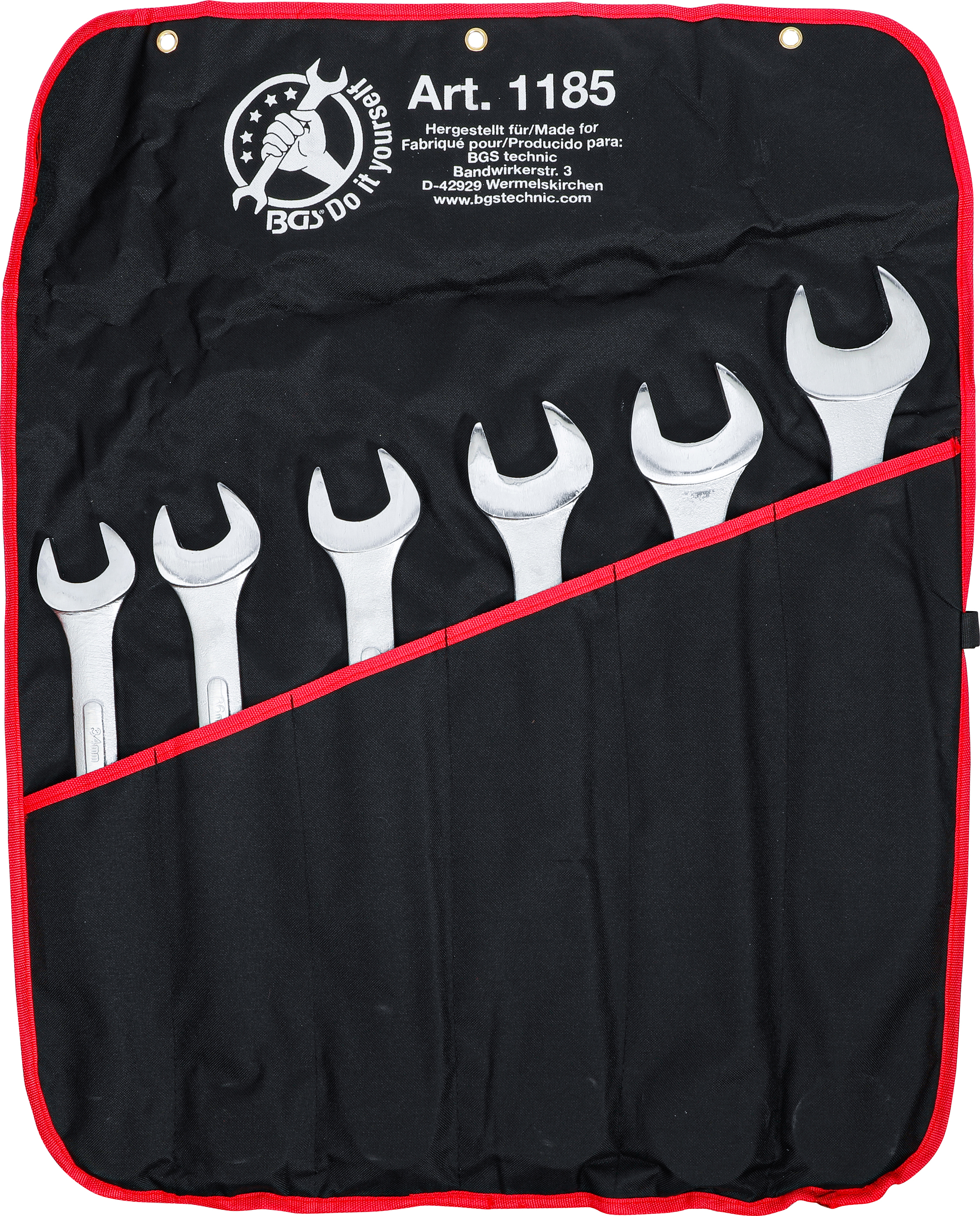 BGS Maul-Ringschlüssel-Satz | XXL | SW 34 - 50 mm | 6-tlg.