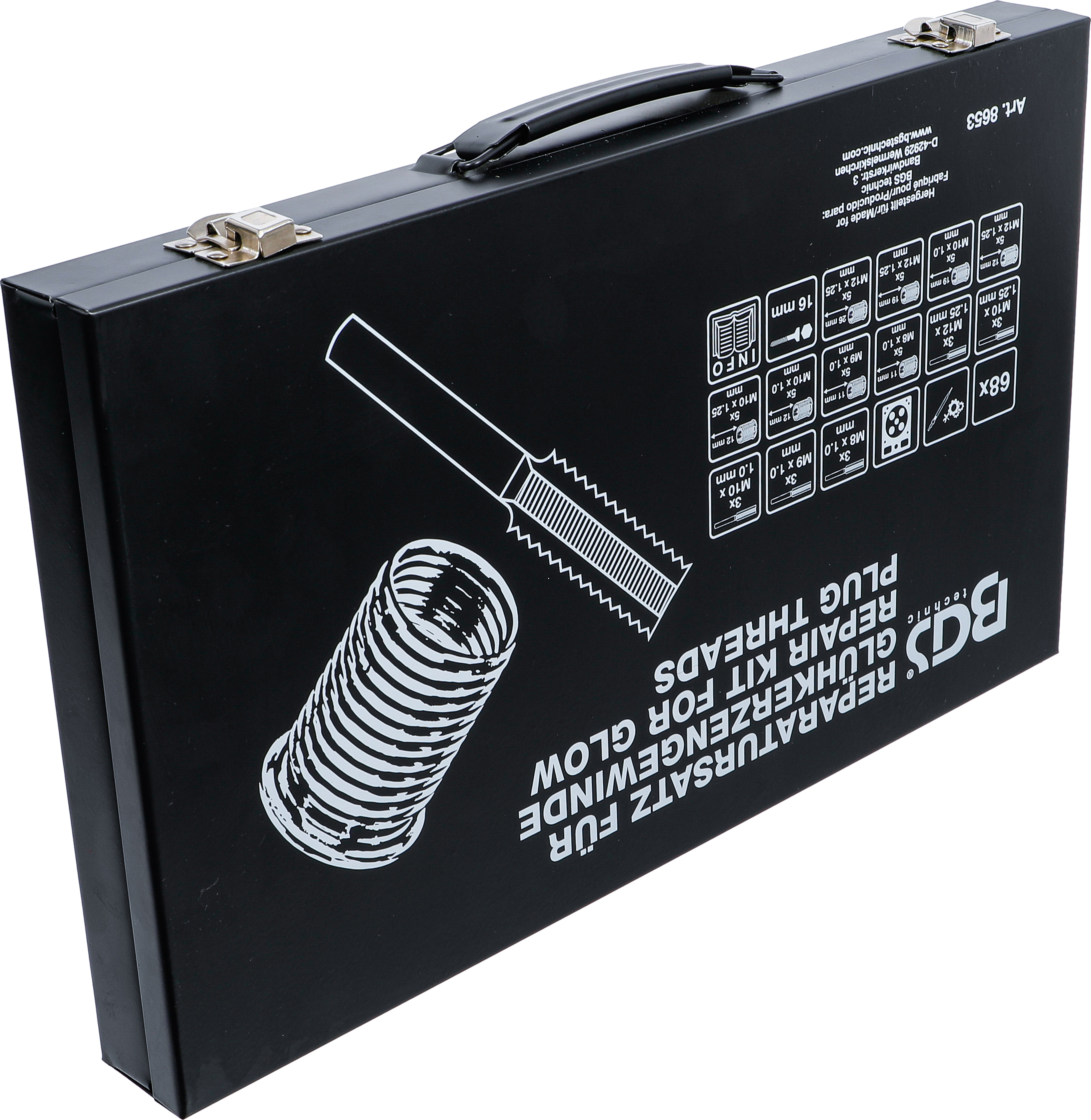 BGS Reparatursatz für Glühkerzengewinde | M8 - M9 - M10 - M12
