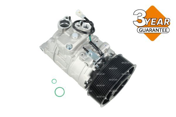 Kompressor, Klimaanlage “NRF DENSO-EQUIVALENT , mit PAG-Kompressoröl , mit Keilrippenriemenscheibe ”