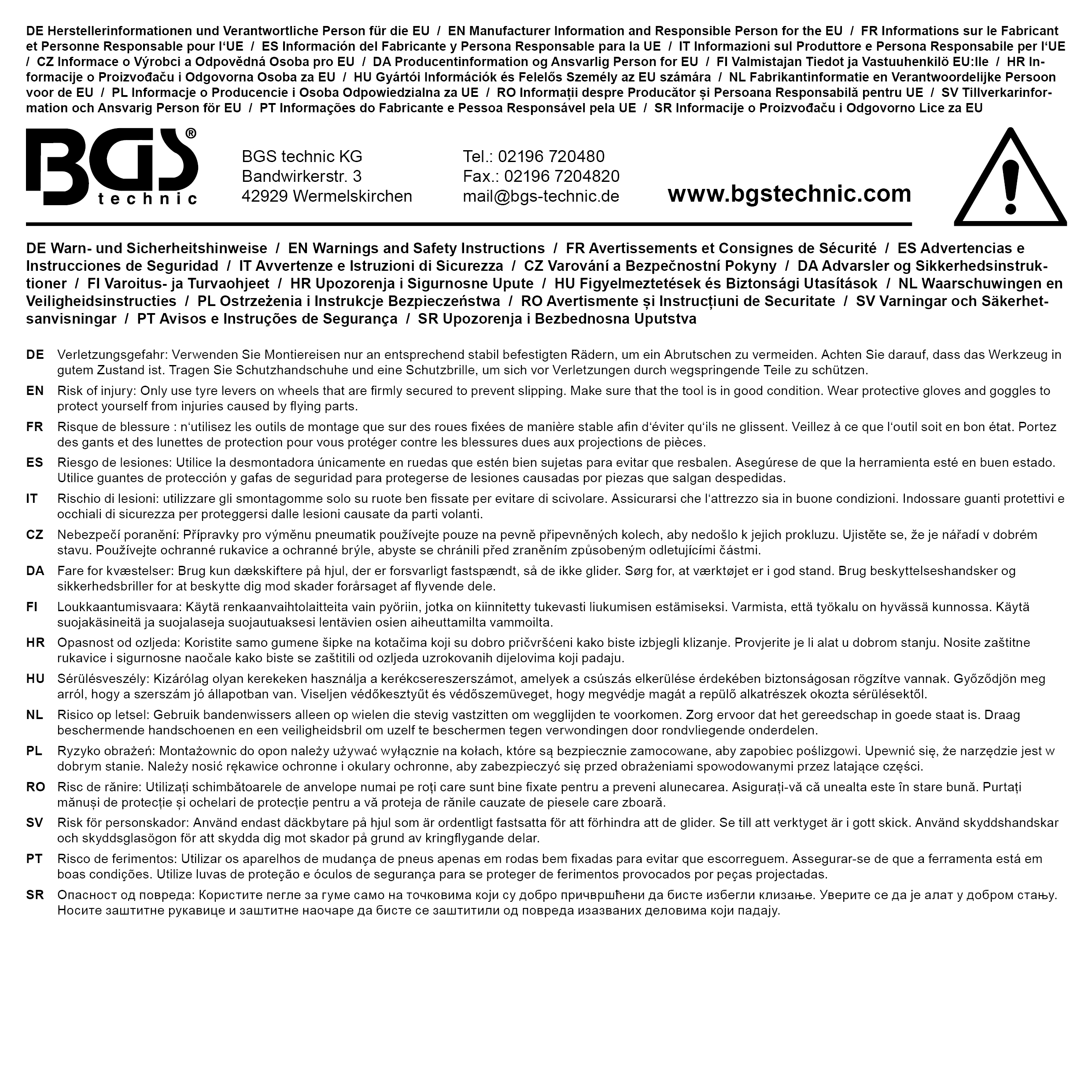 BGS Reifen-Montiereisen | mit Kunststoffschutz | 380 mm