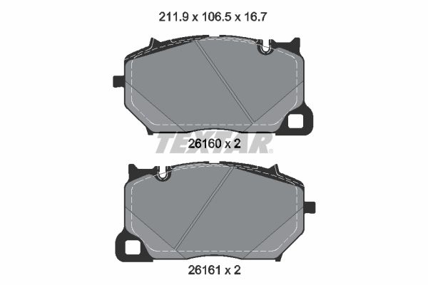 Bremsbelagsatz, Scheibenbremse