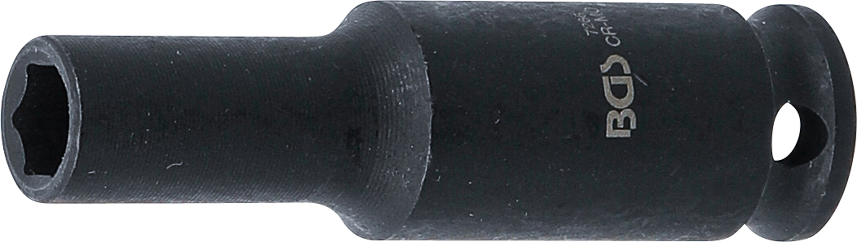 BGS Kraft-Steckschlüssel-Einsatz Sechskant, tief | Antrieb Innenvierkant 6,3 mm (1/4") | SW 6 mm