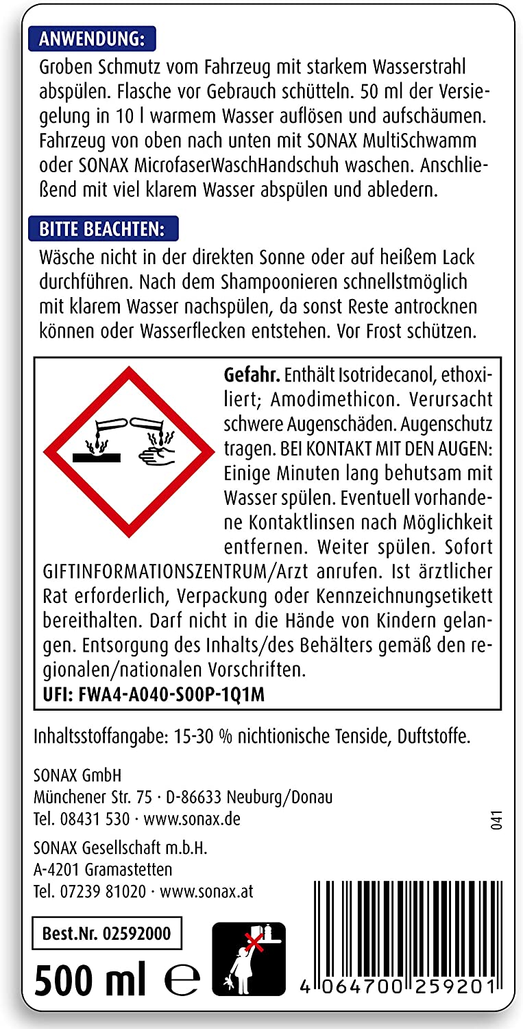 Sonax Xtreme Ceramic Active Shampoo 500 ml