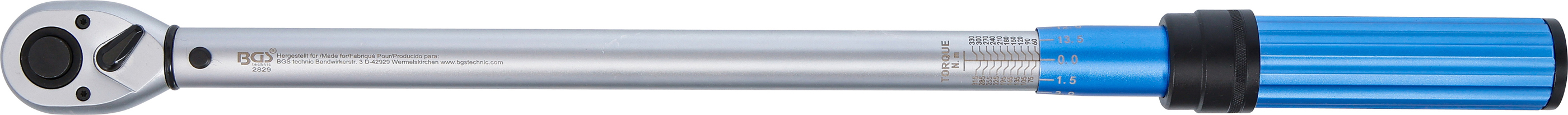BGS Drehmomentschlüssel | Abtrieb Außenvierkant 12,5 mm (1/2") | 60 - 330 Nm