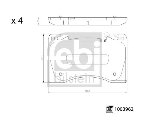 Bremsbelagsatz, Scheibenbremse