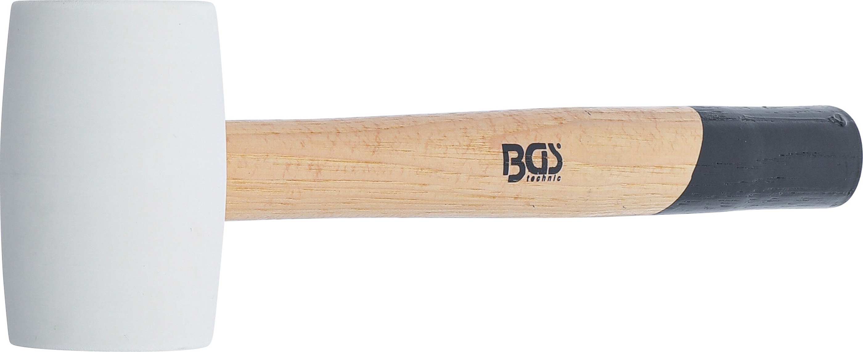 BGS Gummihammer | Hickory-Stiel | weißer Kopf | Ø 48 mm | 250 g
