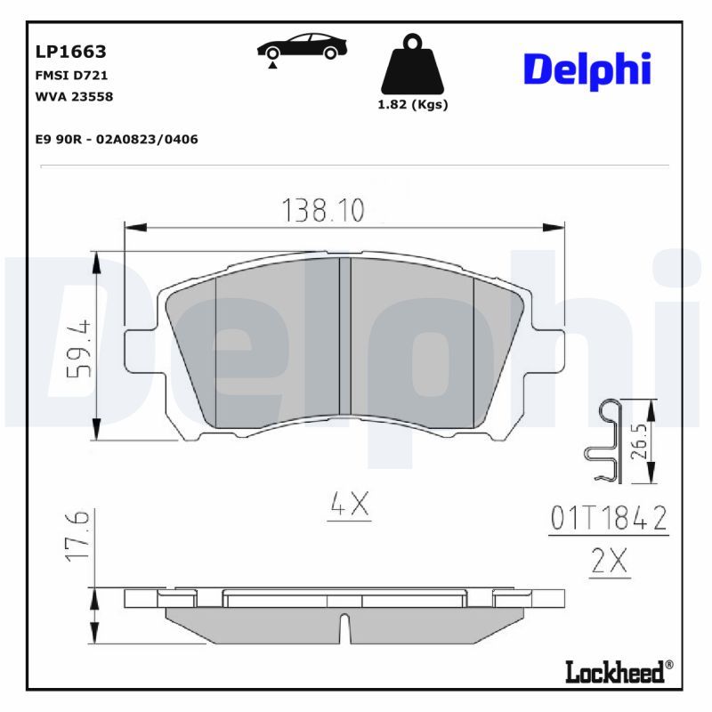 Bremsbelagsatz, Scheibenbremse