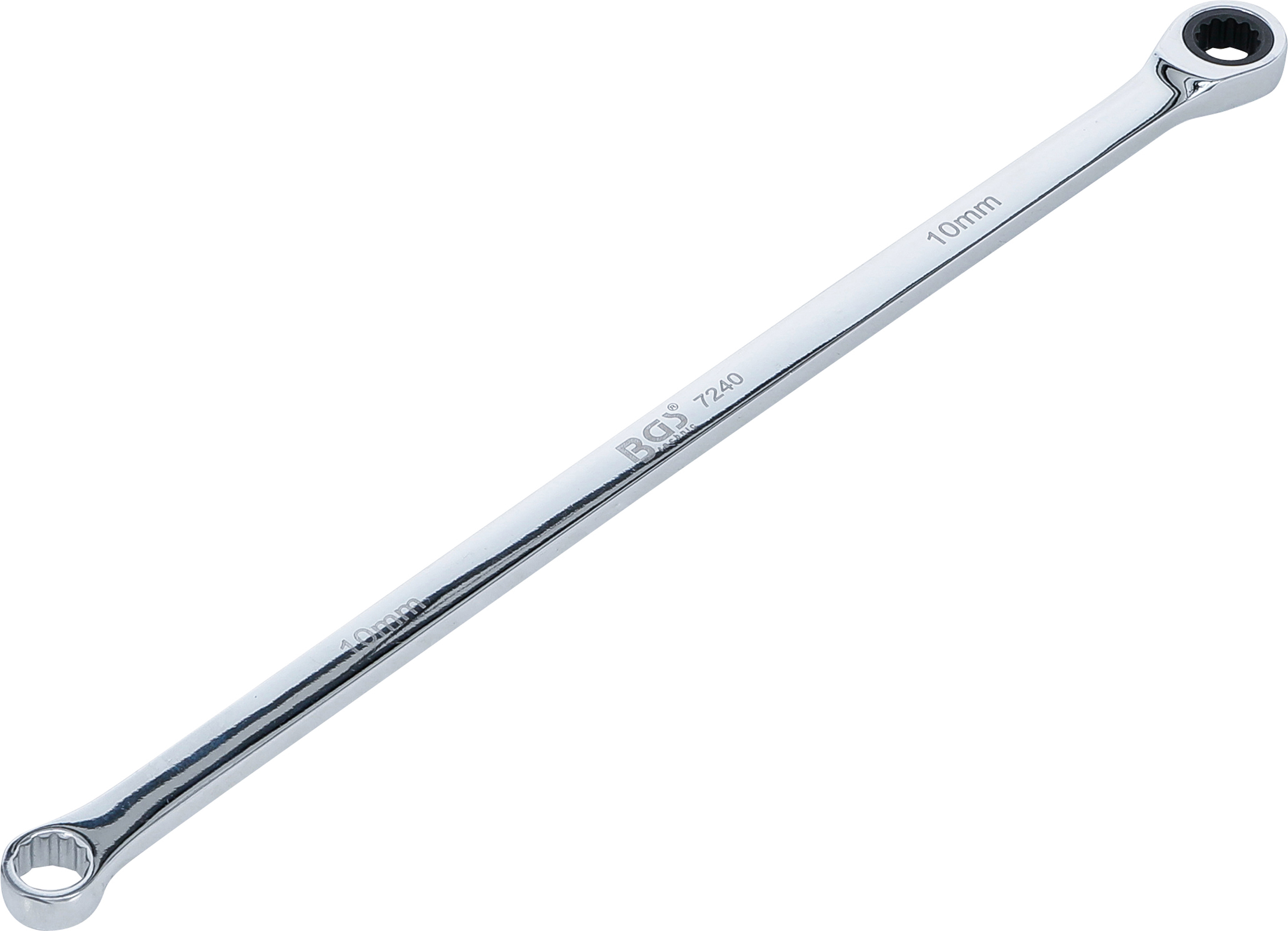 BGS Ratschenring- und Ringschlüssel | extra lang | SW 10 mm