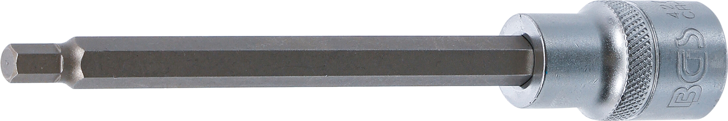 BGS Bit-Einsatz | Länge 140 mm | Antrieb Innenvierkant 12,5 mm (1/2") | Innensechskant 6 mm