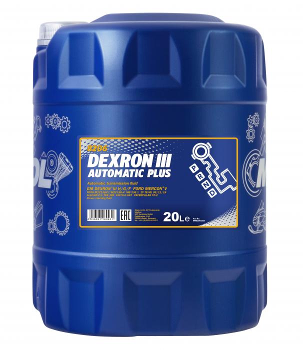 Mannol 8206 ATF Dexron III Automatic Plus DIII 20 Liter