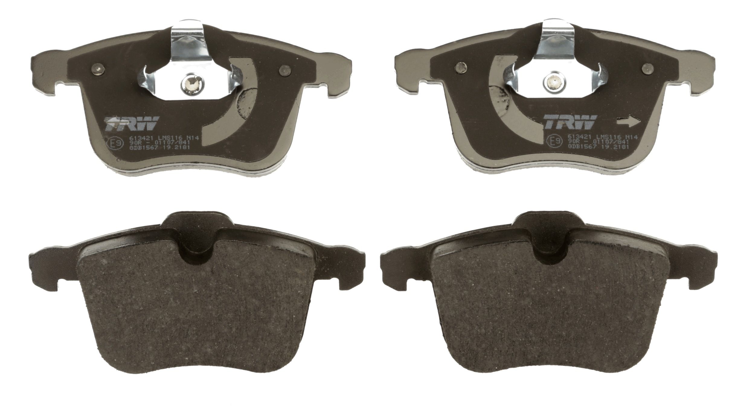 Bremsbelagsatz, Scheibenbremse