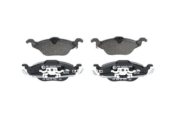 Bremsbelagsatz, Scheibenbremse