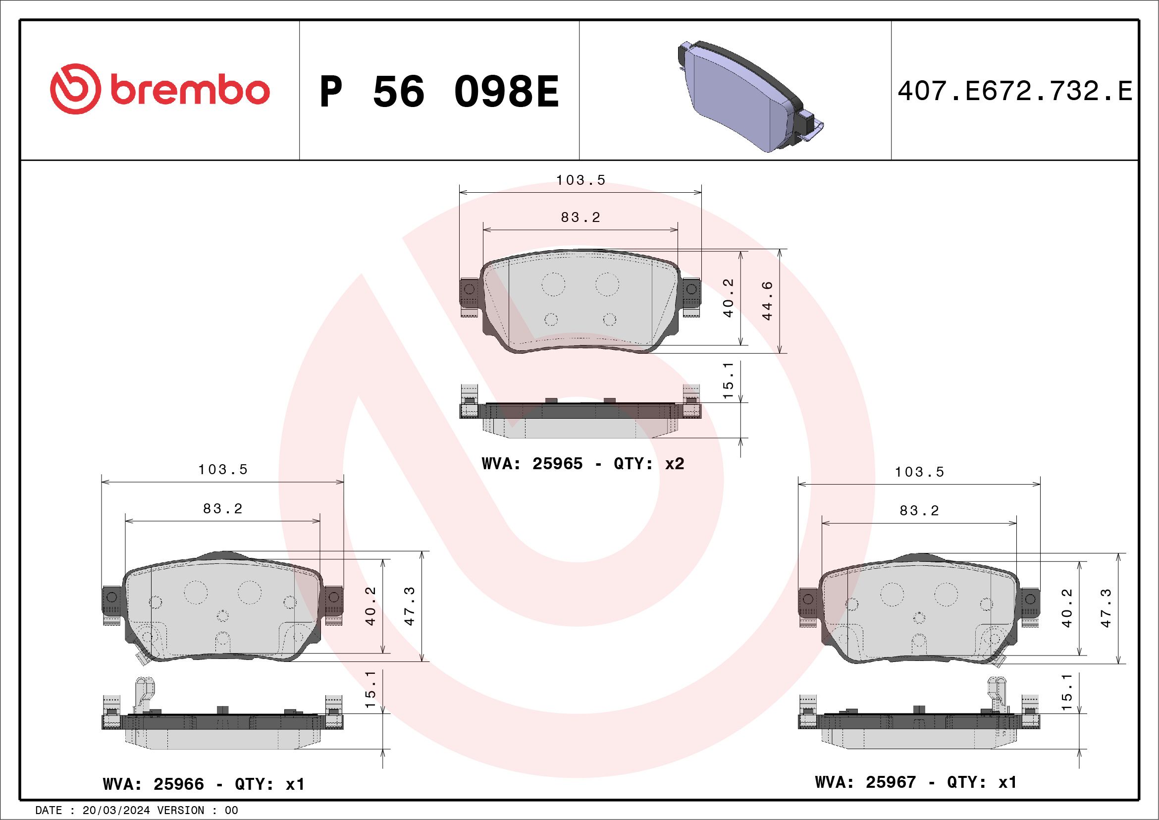 Bremsbelagsatz, Scheibenbremse