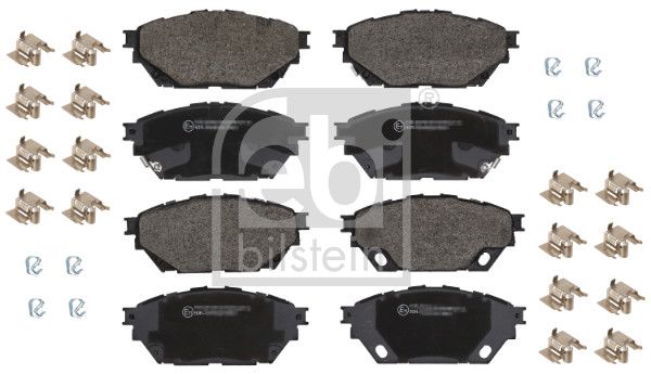 Bremsbelagsatz, Scheibenbremse “FEBI BILSTEIN 144,2 mm, 61,1 mm, ECE R90 ”