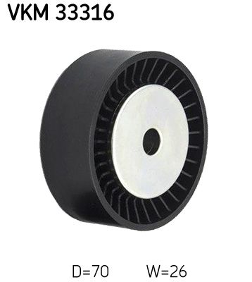 Umlenk-/Führungsrolle, Keilrippenriemen