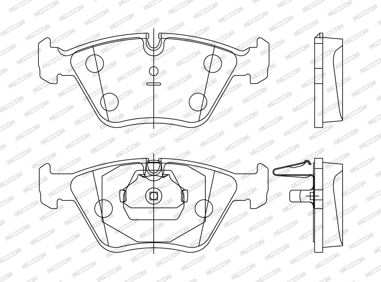Bremsbelagsatz, Scheibenbremse