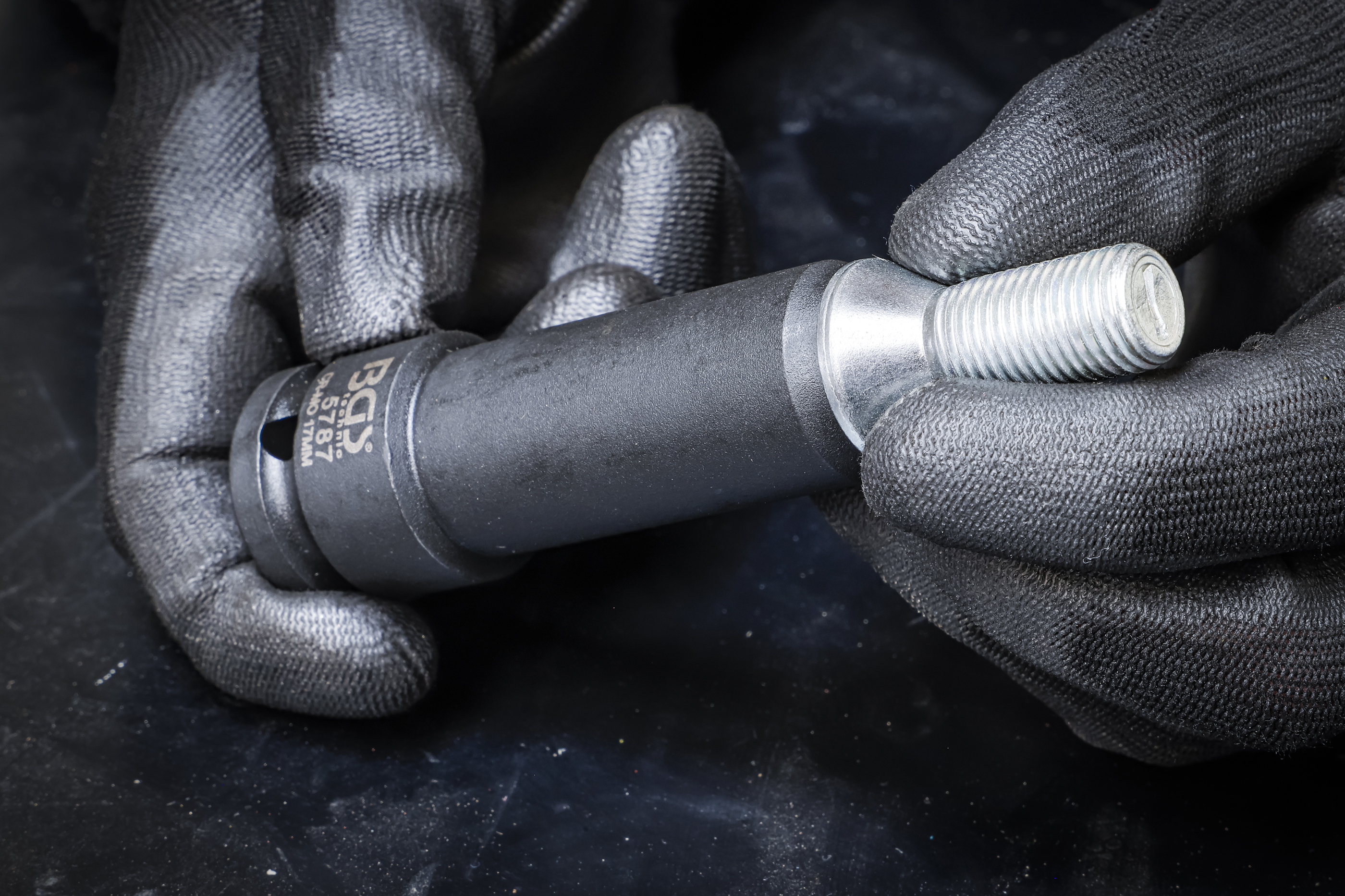 BGS Kraft-Spezial-Steckschlüssel-Einsatz-Satz | Antrieb Innenvierkant 12,5 mm (1/2") | SW 17 / 19 / 21 mm | 3-tlg.