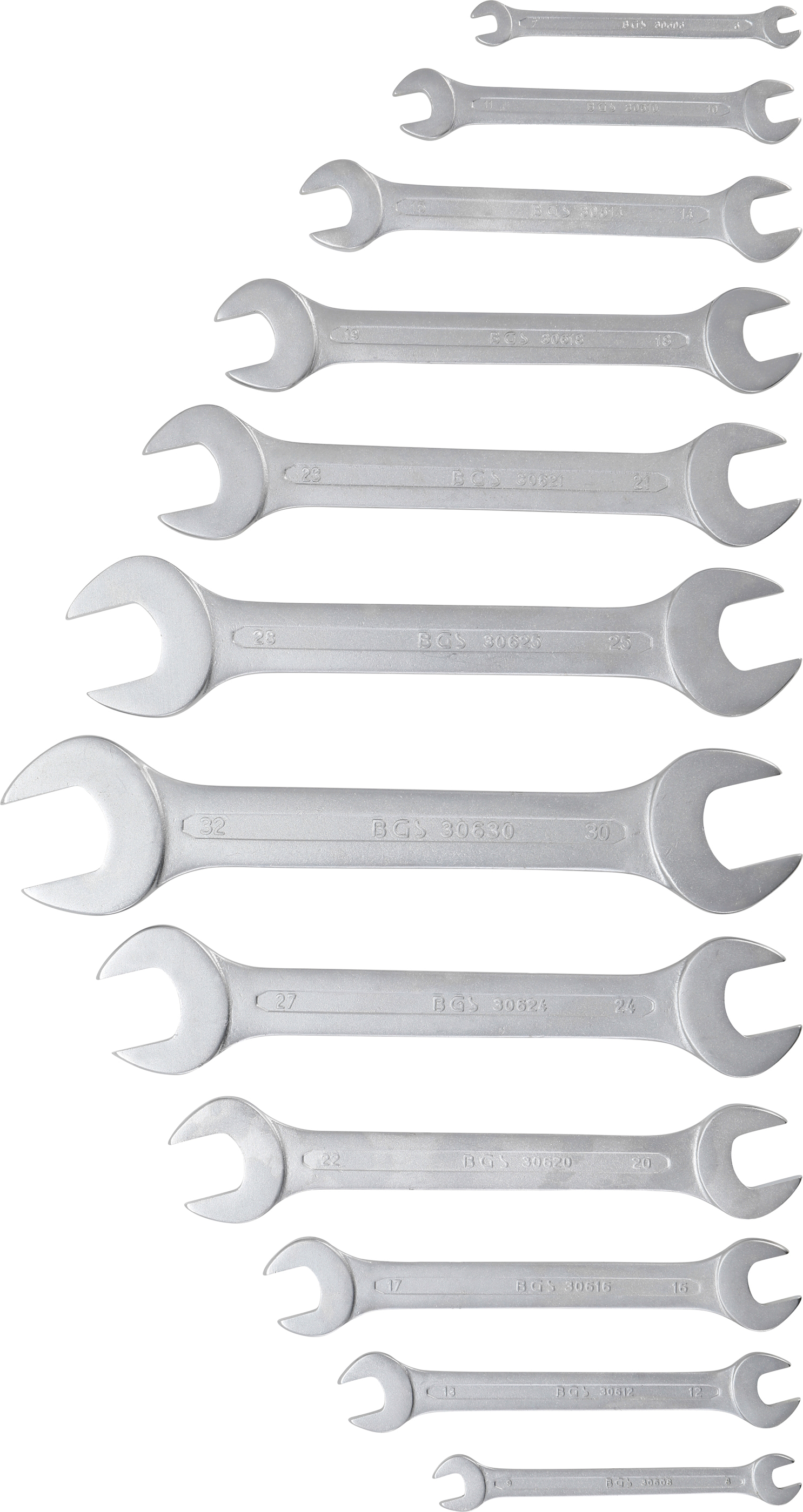 BGS Doppel-Maulschlüssel-Satz | SW 6 - 32 mm | 12-tlg.