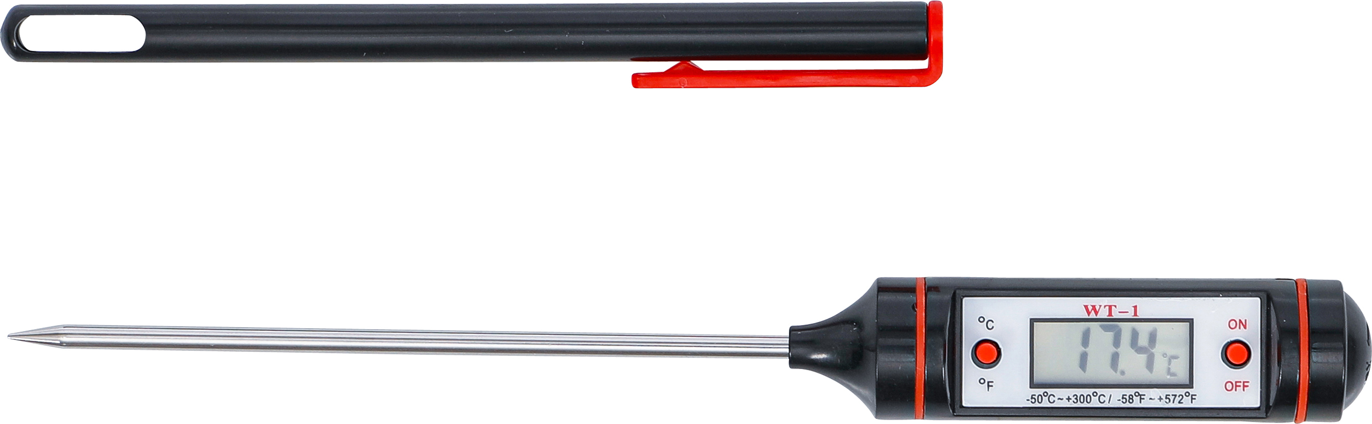 BGS Digital-Thermometer mit Edelstahl-Messsonde